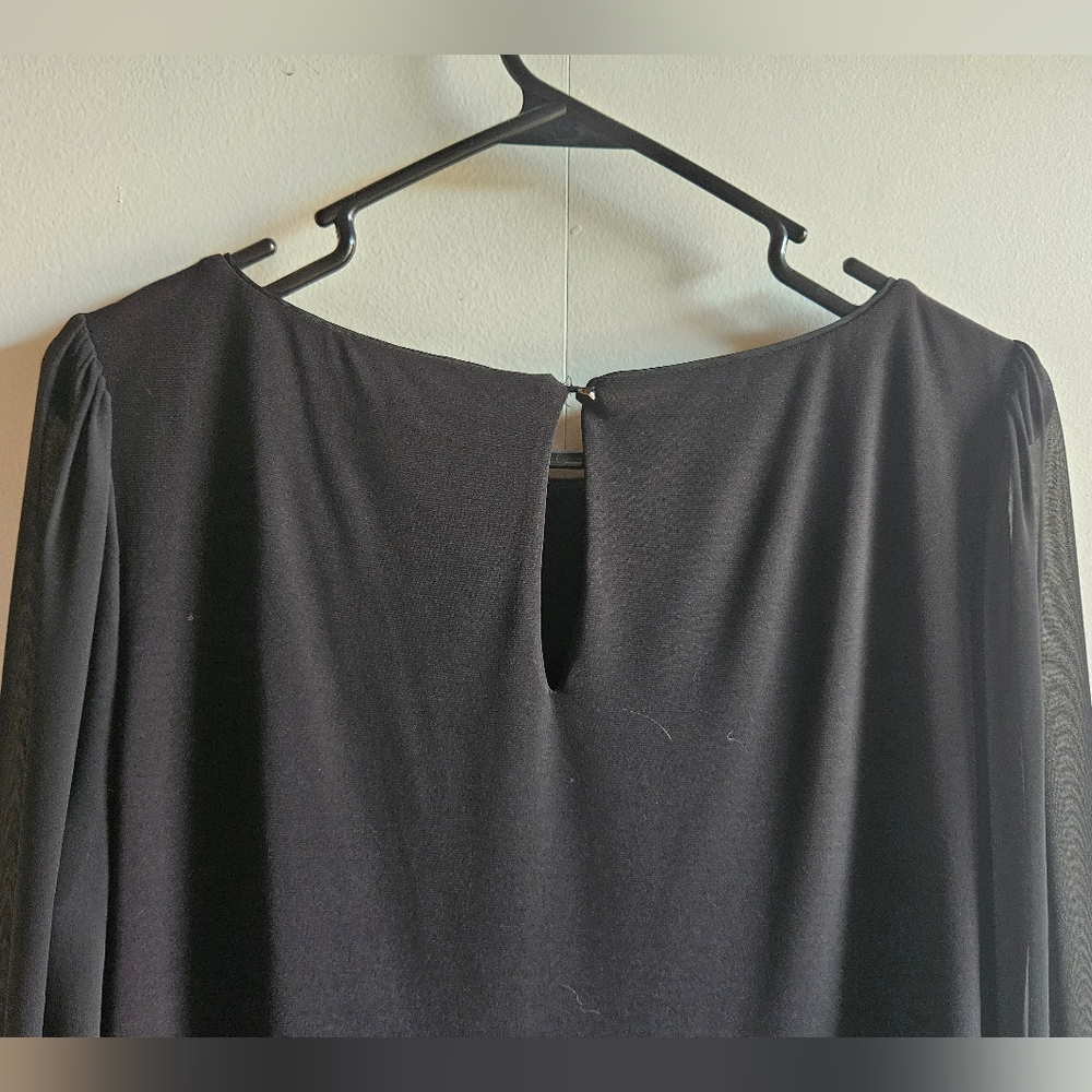 WHBM Chiffon-Sleeve Boatneck Top in Women's M - Picture 3 of 16